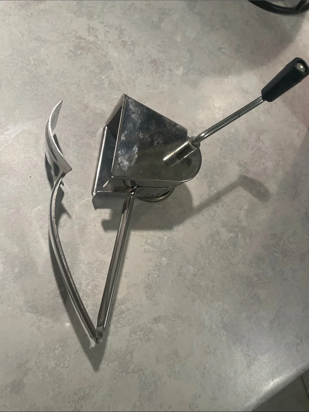 Vintage Acea Inox Stainless Steel Rotary Cheese Grater - Made in Italy
